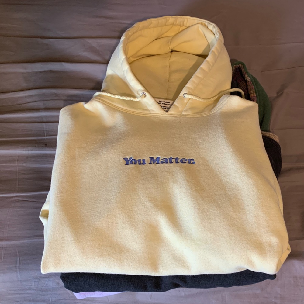 Yellow You Matter Hoodie ss 2020
